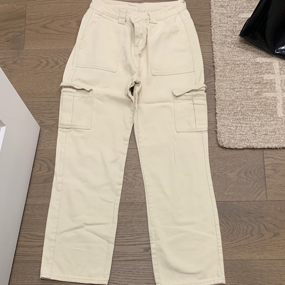Garage Cream Boot Cut Pants